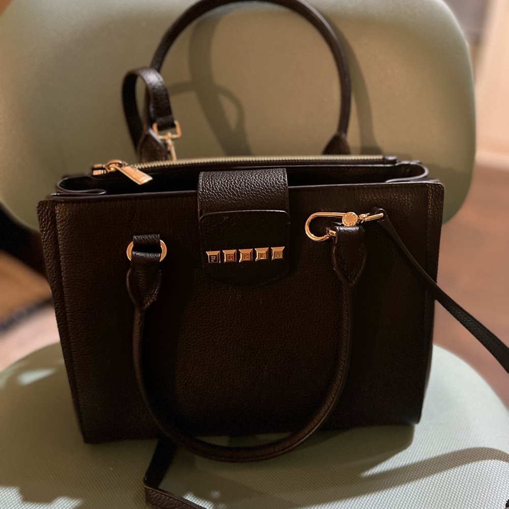 Furla Studded Leather Satchel
